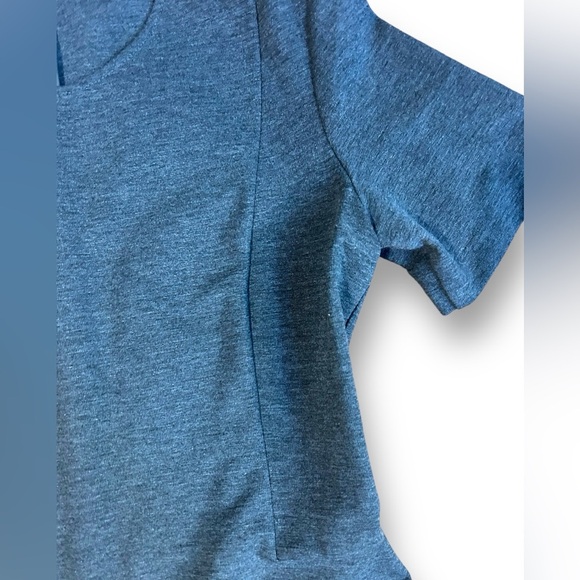 THEORY Winstine Refiner Short Sleeve Ponte Dress Size 2 Gray Professional Dress - Picture 7 of 16